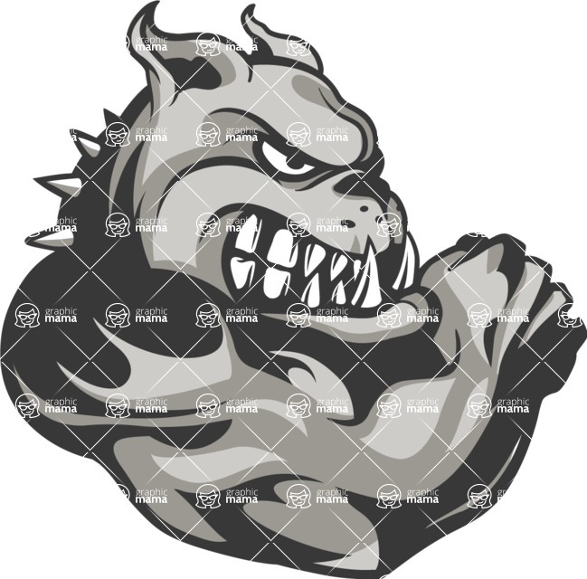Vector Mascot Collection - Bulldog Mascot Design Graphic